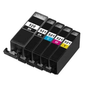 Canon PGI-520 + CLI-521 inktcartridges voordeelset (5 stuks) - Huismerk